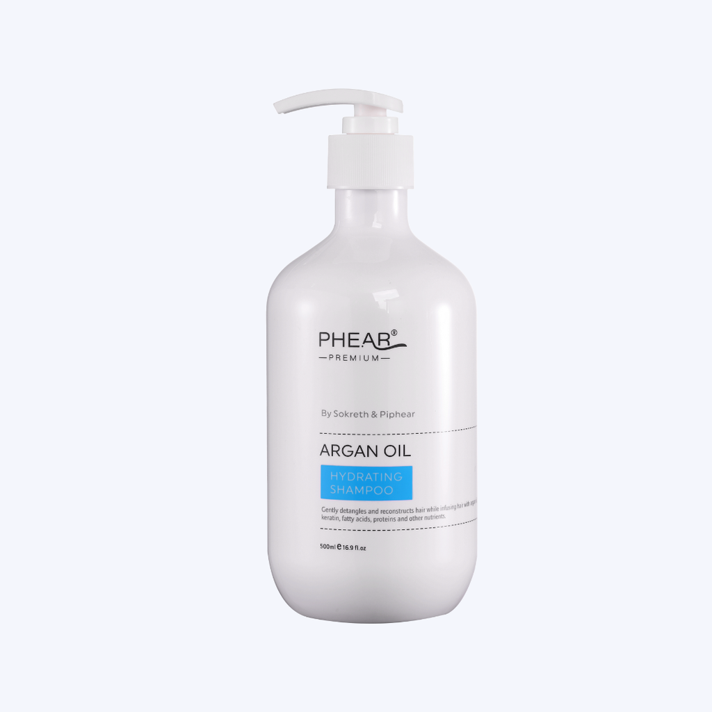 Phear Premium Hydrating shampoo bottle on a white background 